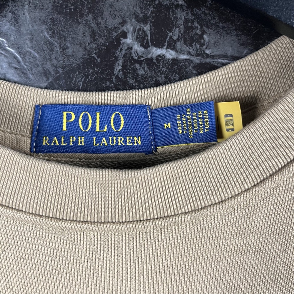Polo Ralph Lauren Men's Beige Lunar New Year Polo Bear Sweatshirt Medium - Picture 3 of 6